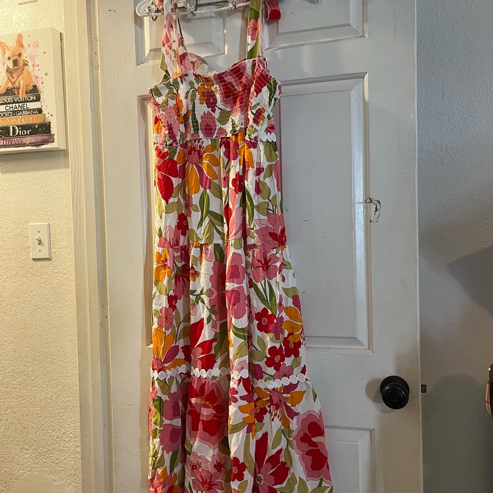 Floral Sleeveless Maxi Dress - Picture 3 of 3
